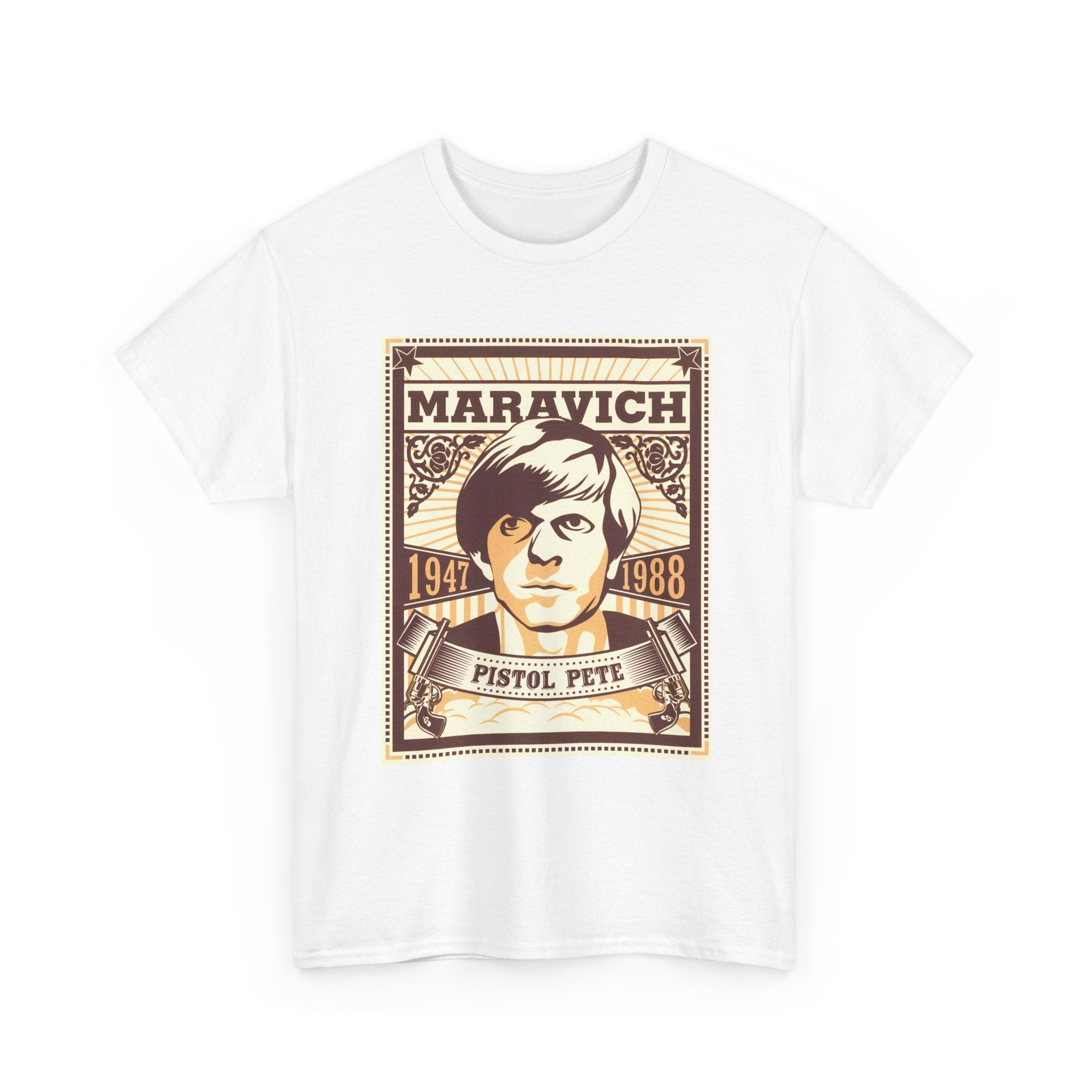 Pete Maravich Vintage Stamp Tee